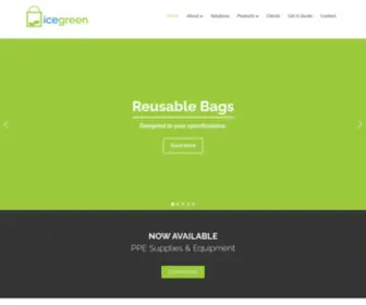 Icegreen.ca(Reusable Bags Canada) Screenshot