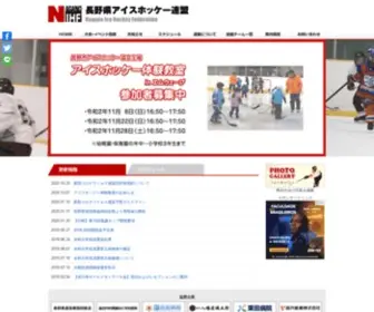 Icehockey-Nagano.jp(長野県アイスホッケー連盟) Screenshot