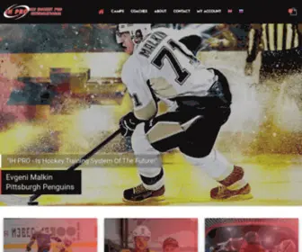 Icehockeypro.com(Elite Ice Hockey Camps produced by Maxim Ivanov and Endorsed by Evgeni Malkin) Screenshot