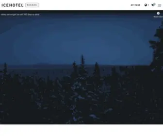 Icehotel.com(The ice hotel in Sweden) Screenshot