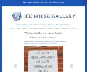 Icehousegalleryevanston.com(Art Gallery) Screenshot