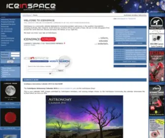 Iceinspace.com.au(Astronomy) Screenshot