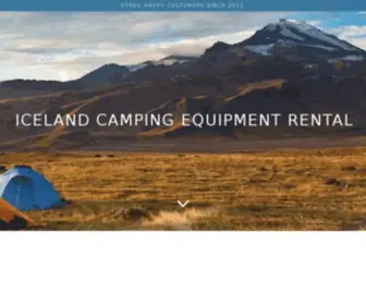 Iceland-Camping-Equipment.com(Iceland Camping Equipment Rental) Screenshot