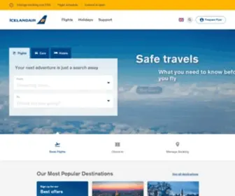Icelandair.co.uk(Flights to Iceland from UK) Screenshot