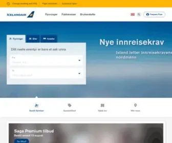 Icelandair.no(Fly til Island) Screenshot