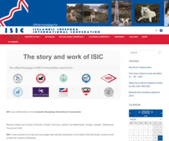 Icelanddog.org(Official homepage for Icelandic Sheepdog International Cooperation) Screenshot