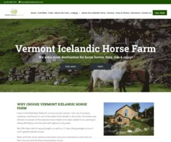 Icelandichorses.com(Vermont Icelandic Horse Farm) Screenshot