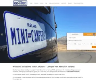 Icelandminicampers.is(Iceland Mini Campers) Screenshot