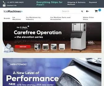 Icemachinesplus.com(Commercial Ice Makers and Ice Machines) Screenshot