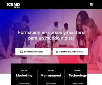 Icemd.com(Másters y cursos en Marketing Digital) Screenshot