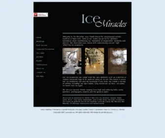 Icemiracles.com(Ice Sculptures) Screenshot