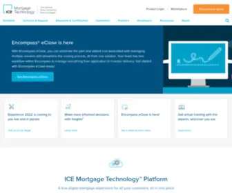 Icemortgagetechnology.com(ICE Mortgage Technology) Screenshot
