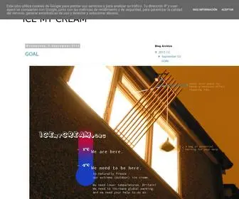Icemycream.org(ICE MY CREAM) Screenshot