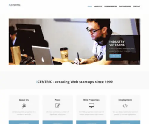 Icentric.com(ICentric Corporation's Website) Screenshot