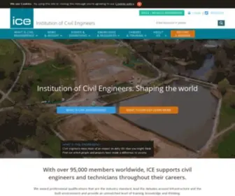 Ice.org.uk(Institution of Civil Engineers (ICE)) Screenshot
