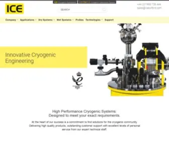 Iceoxford.com(Innovative Cryogenic Engineering) Screenshot