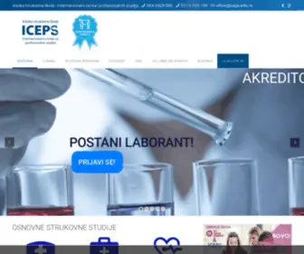 Iceps.edu.rs(Homepage) Screenshot