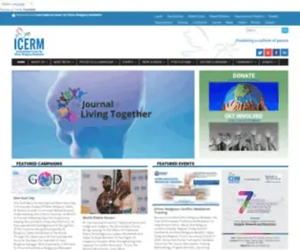 Icermediation.org(International Center for Ethno) Screenshot