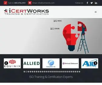 Icertworks.com(PECB Training Courses) Screenshot