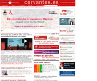 Icervantes.org(Instituto Cervantes) Screenshot