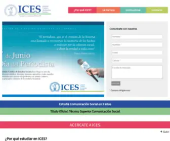Icescomunicacion.edu.ar(Comunicación social) Screenshot