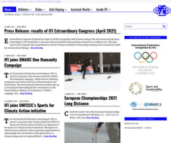 Icestocksport.com(International Federation Icestocksport) Screenshot