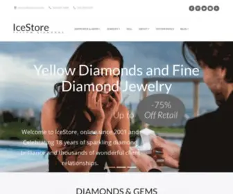 IceStore.com(Yellow Diamonds GIA Loose Diamonds Fine Diamond Jewelry) Screenshot