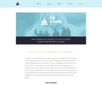 Icestupa.org(Artificial Glaciers of Ladakh) Screenshot