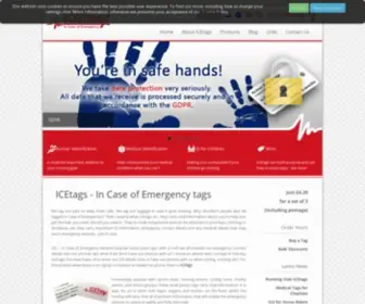 Icetags.co.uk(Durable In Case of Emergency Tags) Screenshot