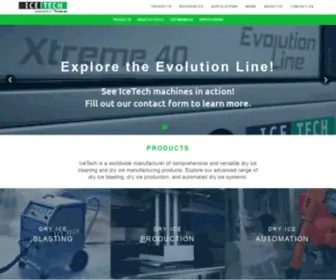 IcetechWorld.com(Dry Ice Blasting Equipment) Screenshot