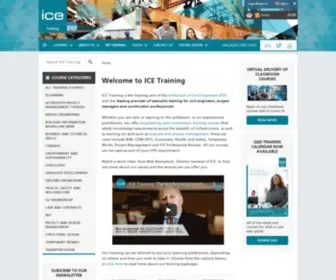 Icetraining.org.uk(Specialist Training for Civil Engineers) Screenshot