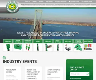 Iceusa.com(Pile Driving Equipment) Screenshot