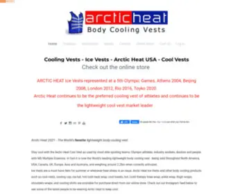 Icevests.com(ARCTIC HEAT USA Cooling Vests) Screenshot