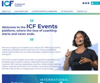 ICF-Events.org(ICF Events) Screenshot