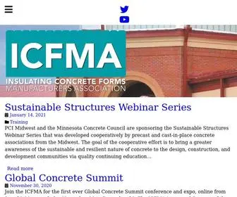 ICF-MA.org(Insulating Concrete Forms Manufacturers Association) Screenshot