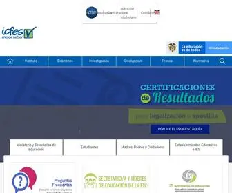 Icfes.gov.co(Instituto Colombiano para la Evaluación de la Educación) Screenshot