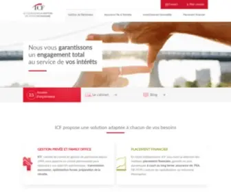 ICF.fr(Cabinet de gestion de patrimoine) Screenshot