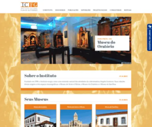 ICFG.org.br(Instituto Cultural Flávio Gutierrez) Screenshot