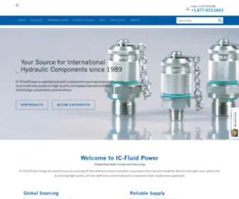 Icfluid.com(IC Fluid Power) Screenshot