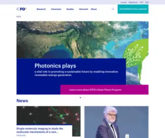 Icfo.net(The Institute of Photonic Sciences) Screenshot