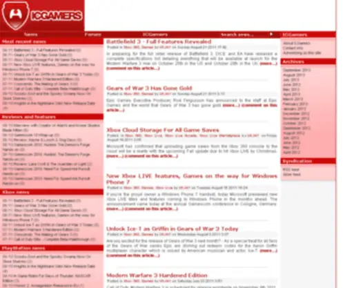 Icgamers.com(Icgamers) Screenshot