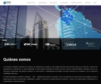 ICGC.com.co(Instituto Colombiano de Gobierno Corporativo) Screenshot