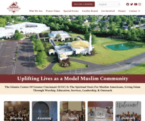 ICGC.us(Islamic Center of Greater Cincinnati (ICGC)) Screenshot