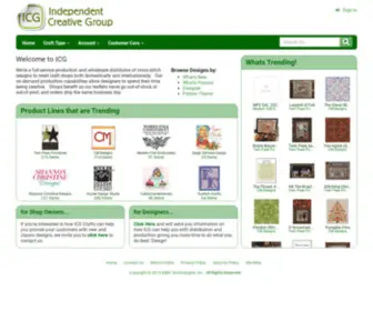 Icgcrafts.com(Wholesale Distributor of Cross Stitch) Screenshot