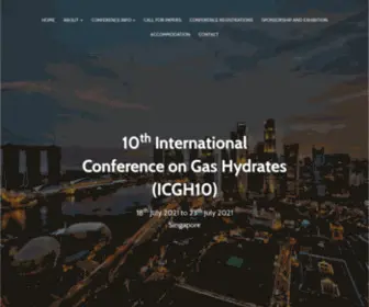 ICGH10.com(The International Conference on Gas Hydrates (ICGH) takes place every three years in different countries around the world) Screenshot