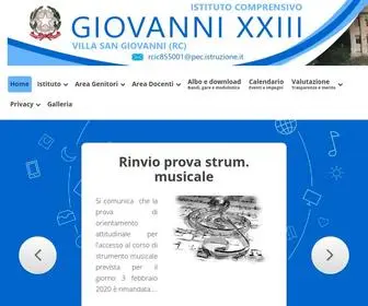 Icgiovannixxiii.edu.it(Istituto Comprensivo Giovanni XXIII) Screenshot