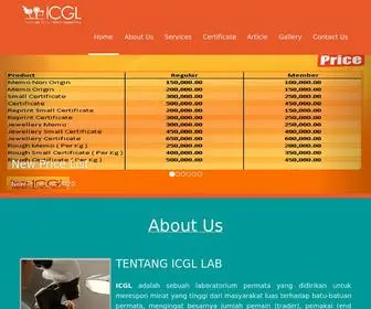 Icglab.co.id(ICGL LAB) Screenshot