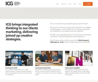 Icgonline.co.uk(Digital, Design, PR & Creative Agency in Preston) Screenshot
