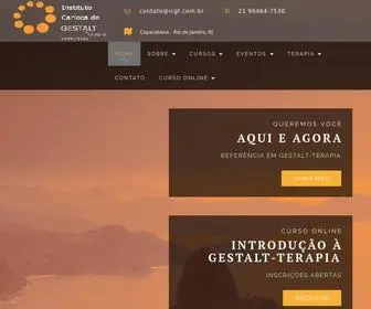 ICGT.com.br(Instituto Carioca de Gestalt) Screenshot