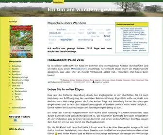 ICH-Bin-AM-Wandern-Gewesen.de(Plauschen übers Wandern) Screenshot